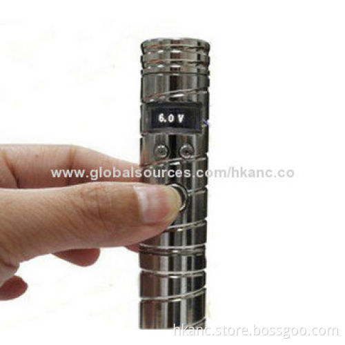 Vamo V3 e-cig, variable voltage mechanical mod, stainless steel